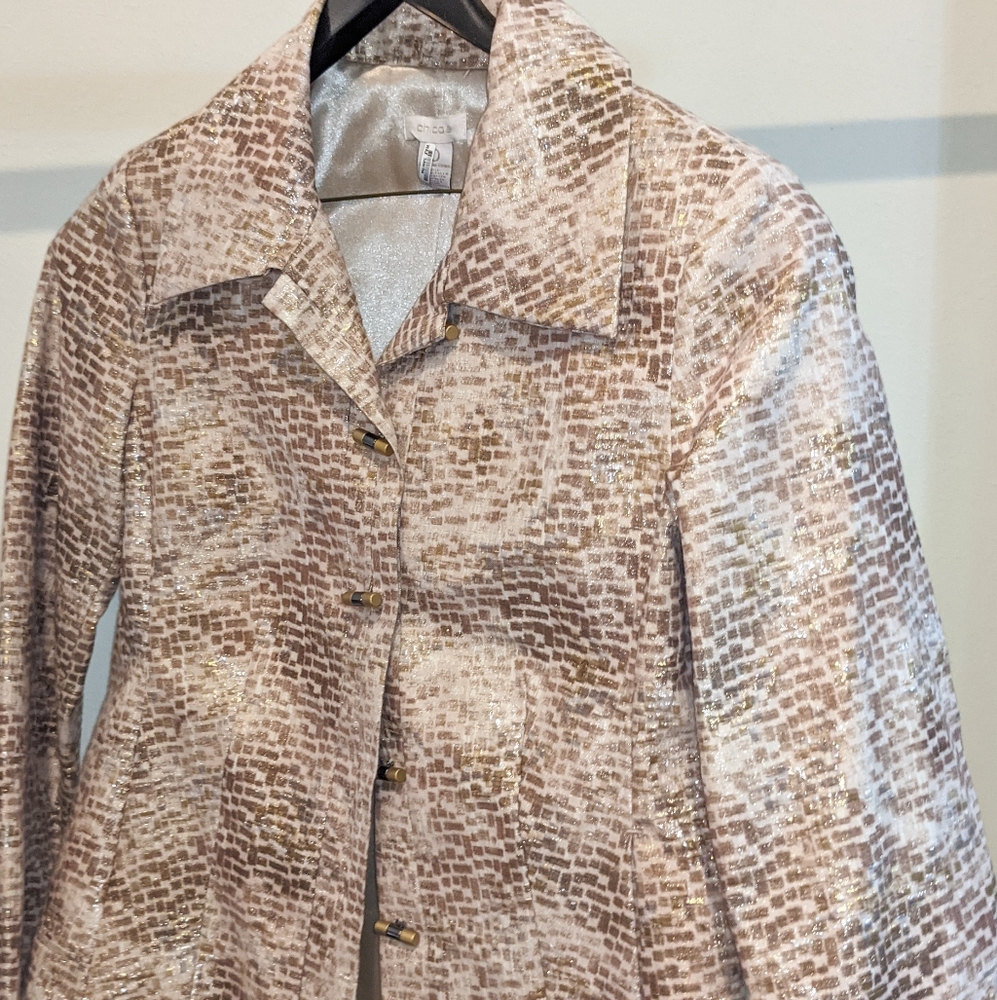 Chico's Patterned Blazer - image 1
